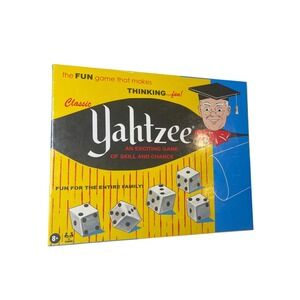 Classic Yahtzee Board Game Retro 1956 Styling Winning Moves Hasbro 1167 New
